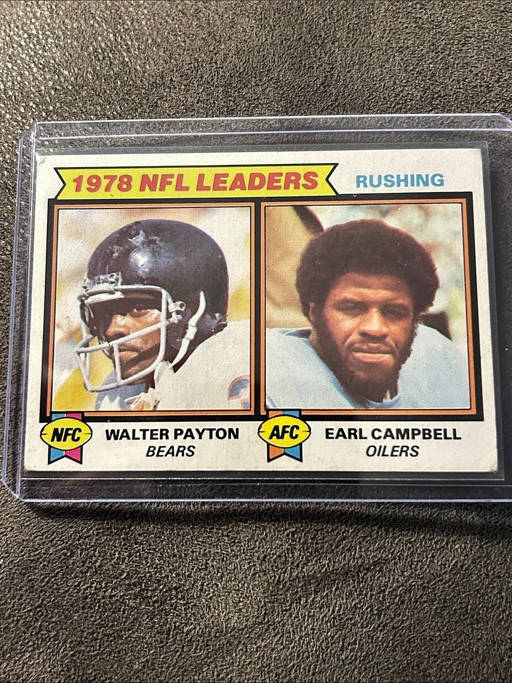 1979 Topps - League Leaders Earl Campbell, Walter Payton #3 (RC)